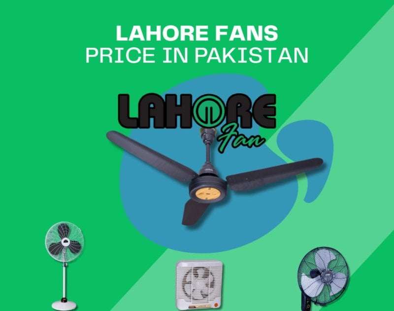 Lahore Fans Price List for ceiling exhaust and bracket fans