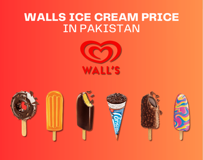 Walls Ice Cream Menu with prices
