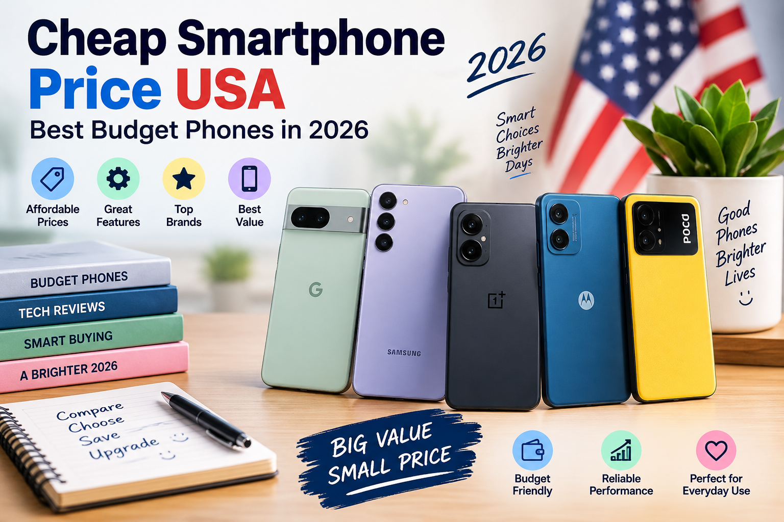 Cheap Smartphone Price USA: Best Budget Phones in 2026
