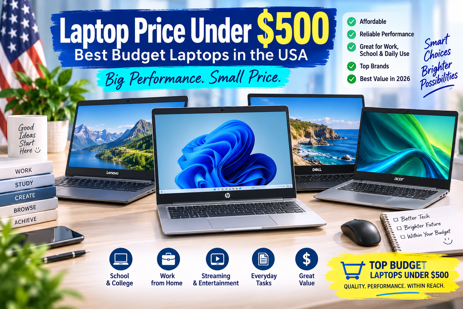 Laptop Price Under $500: Best Budget Laptops in the USA