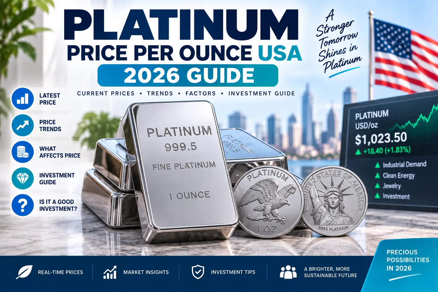 Platinum Price Per Ounce USA: 2026 Guide